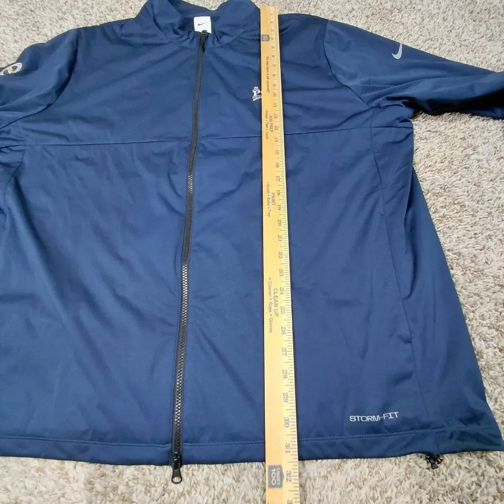 Nike Storm Fit Southern Hills Jacket Men's 3XL Navy Blue Full Zip PGA Golf